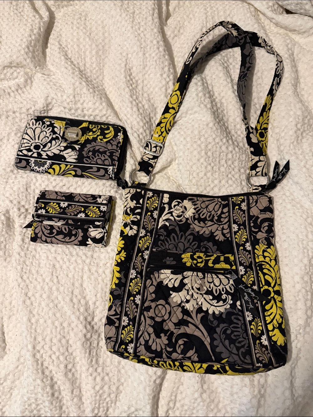 Vera Bradley Baroque Bag and Wallet Set.